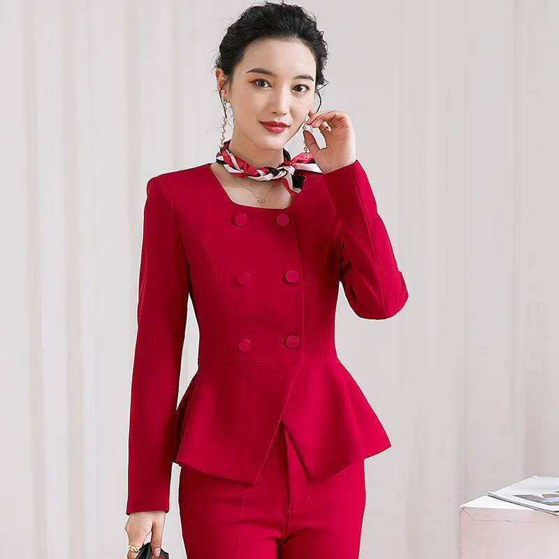 Women'S Formal Wear Pantsuits - Elegant Women Business Work Wear Blazers