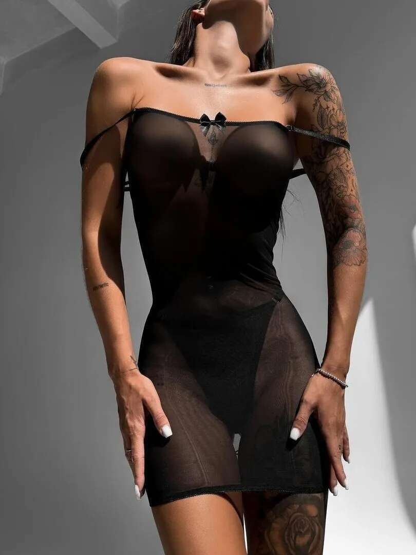 Shift Dress Sleeveless - Sexy Hip Hugging Bow Dress Cross