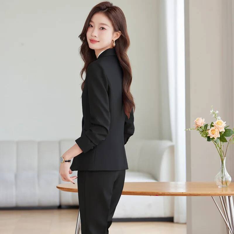 Autumn Winter Formal Uniform S - Women'S Formal Wear Pantsuits 评论和价格