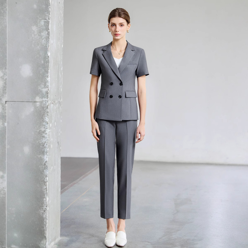 Women's Summer Thin Short-Slee - Women Formal Wear For Interview 评论和价格