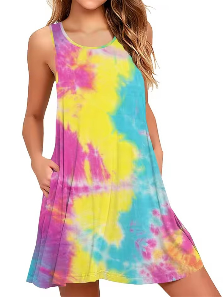 9XL Plus Size Sundress Loose F - Shift Dress Sleeveless 评论和价格