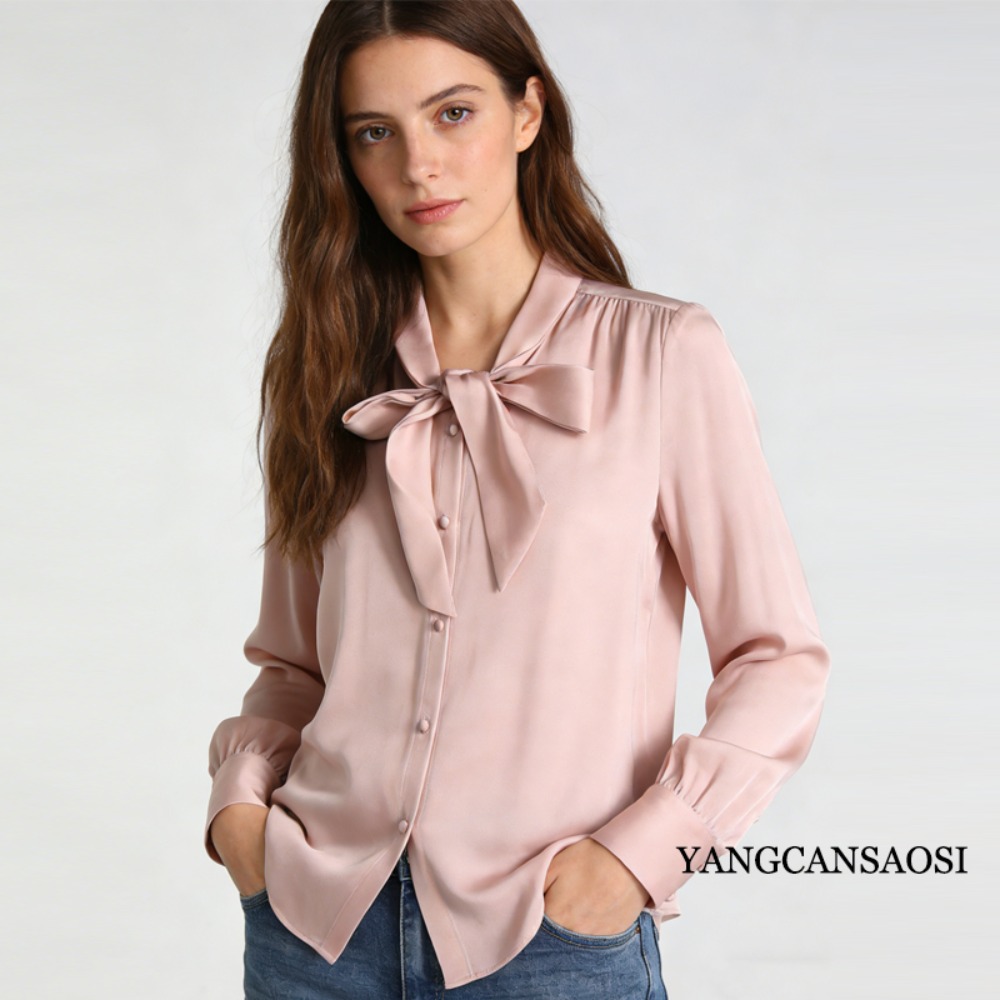 2026 Women's Fashion Spring Ne - Silk Blouse Button 评论和价格