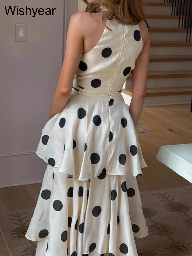 Wishyear Polka Dot Printed 2-P - Shift Dress Sleeveless 评论和价格