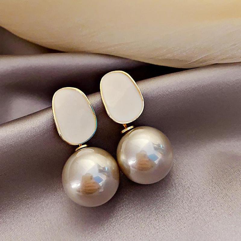 Big Brand High Class Noble Pea - Pearl Earring Stud 评论和价格