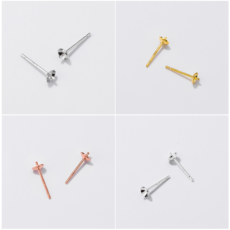 S925 Sterling Silver Earrings  - Pearl Earring Stud 评论和价格