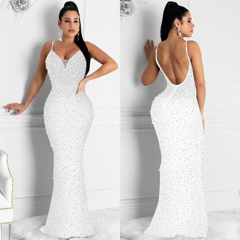 Elegant Crystal Rhinestones Pe - Formal Wear Gowns For Women 评论和价格