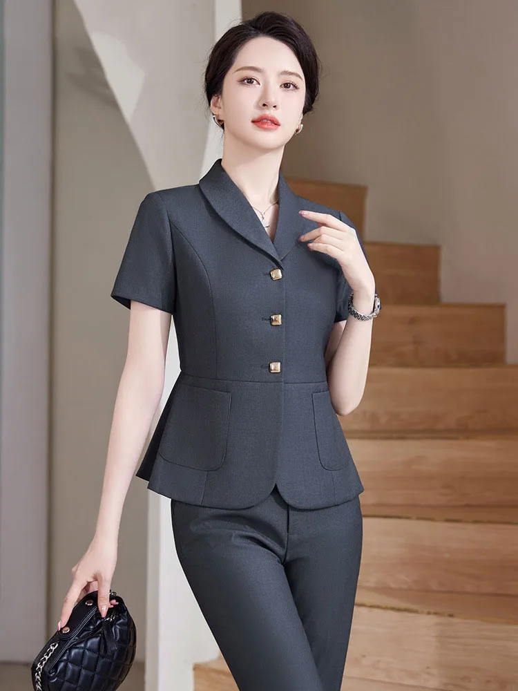 Pop 2024 Summer Formal OL Styl - Women'S Formal Wear Pantsuits 评论和价格