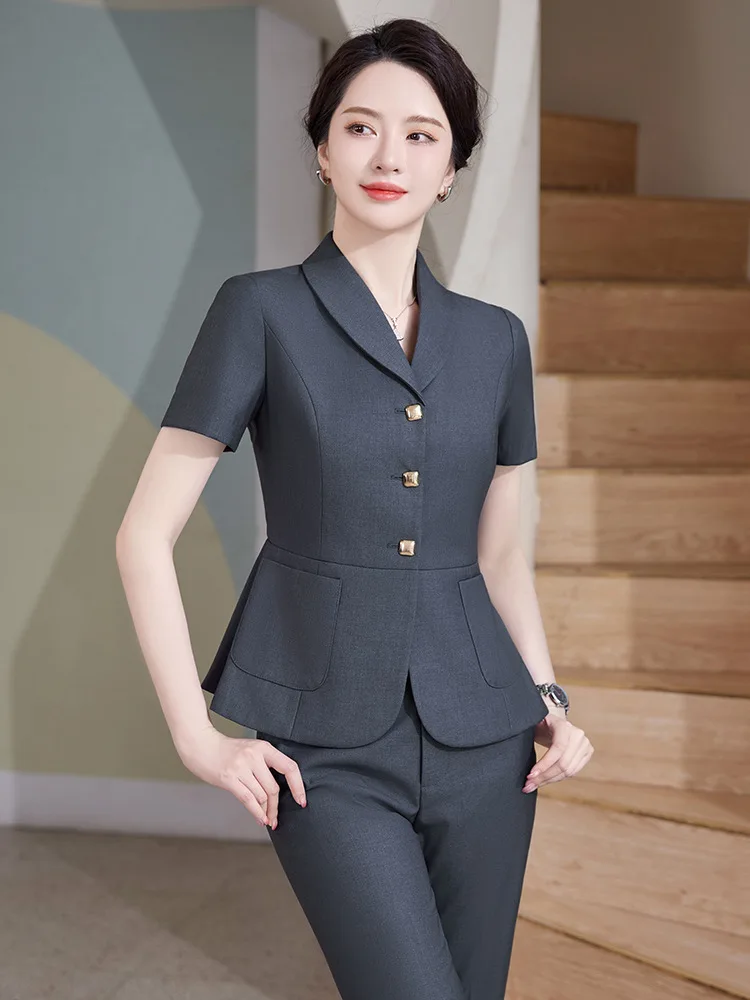 Pop 2024 Summer Formal OL Styl - Women'S Formal Wear Pantsuits 评论和价格