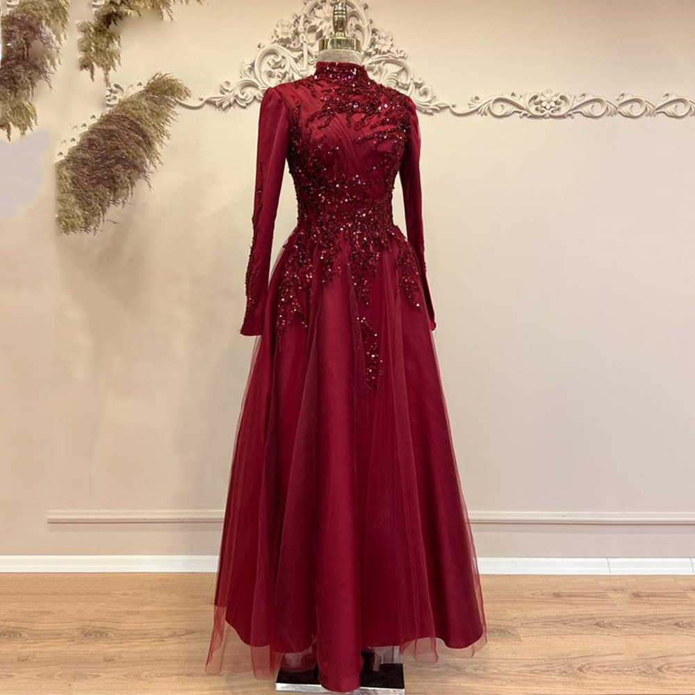 Beads Ankle Length A Line Prom - Formal Wear Gowns For Women 评论和价格