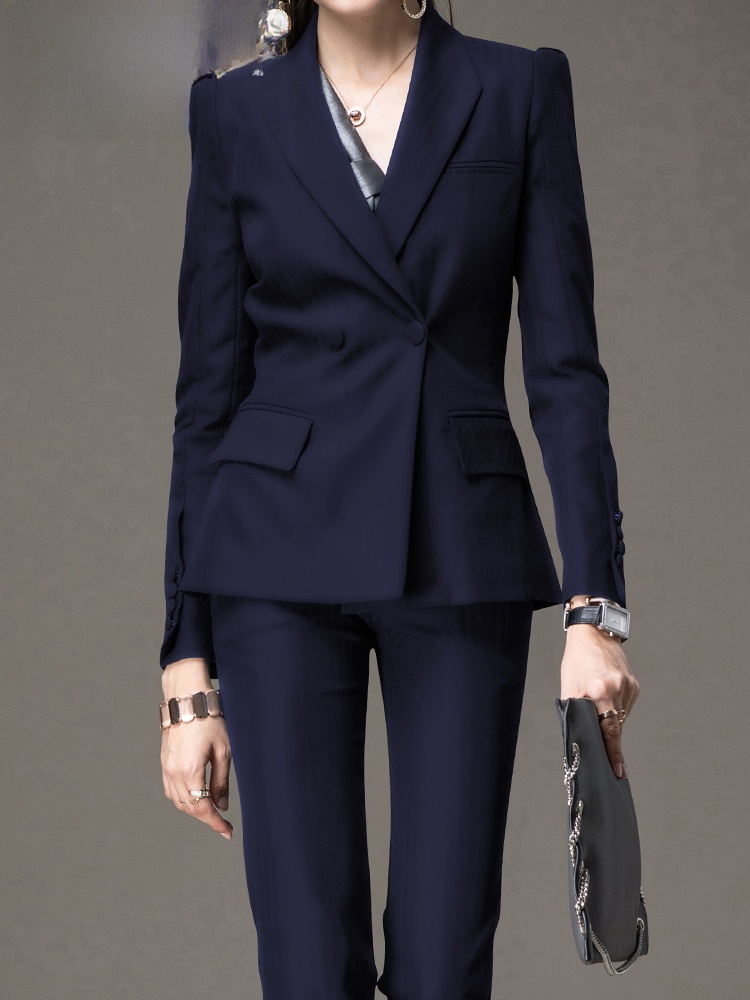 Professional Black Suit Set fo - Women Formal Wear For Interview 评论和价格