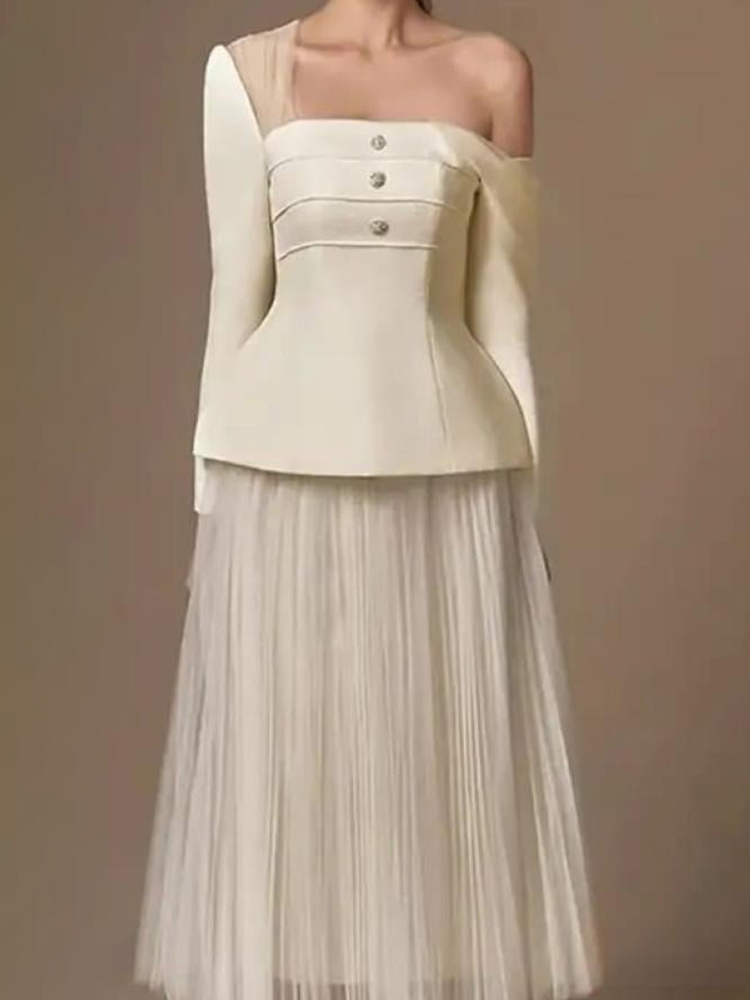 TWOTWINSTYLE Solid Two Piece S - Pencil Skirt Midi 评论和价格
