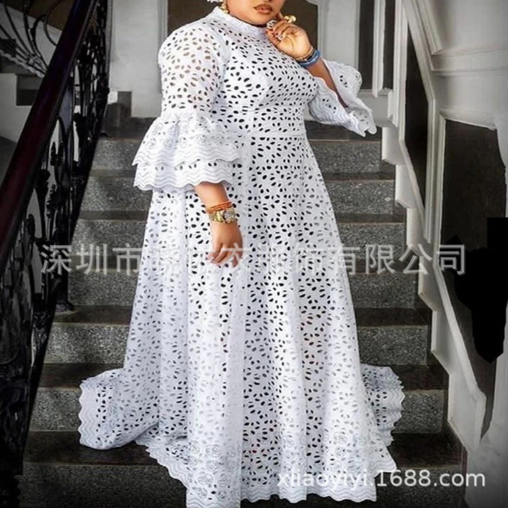White Dress Women Flare Sleeve - Formal Wear Gowns For Women 评论和价格