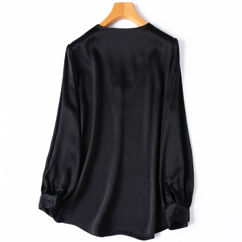 Women Silk Blouse 93% Mulberry - Silk Blouse Button 评论和价格