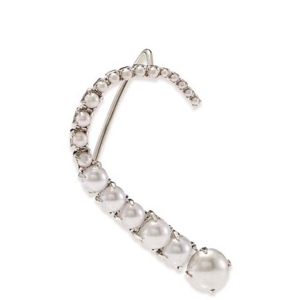 Stonefans Pearl Ear Clips With - Pearl Earring Stud 评论和价格