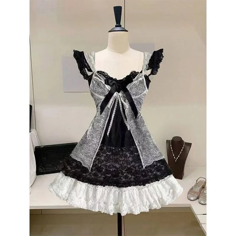 Kawaii Japanese Lolita Two Pie - Shift Dress Sleeveless 评论和价格