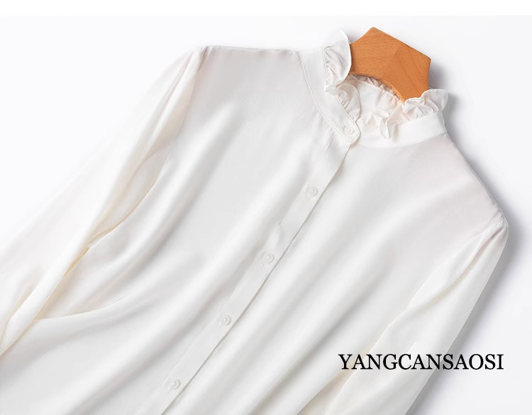 2025 Women's Fashion New 100%N - Silk Blouse Button 评论和价格