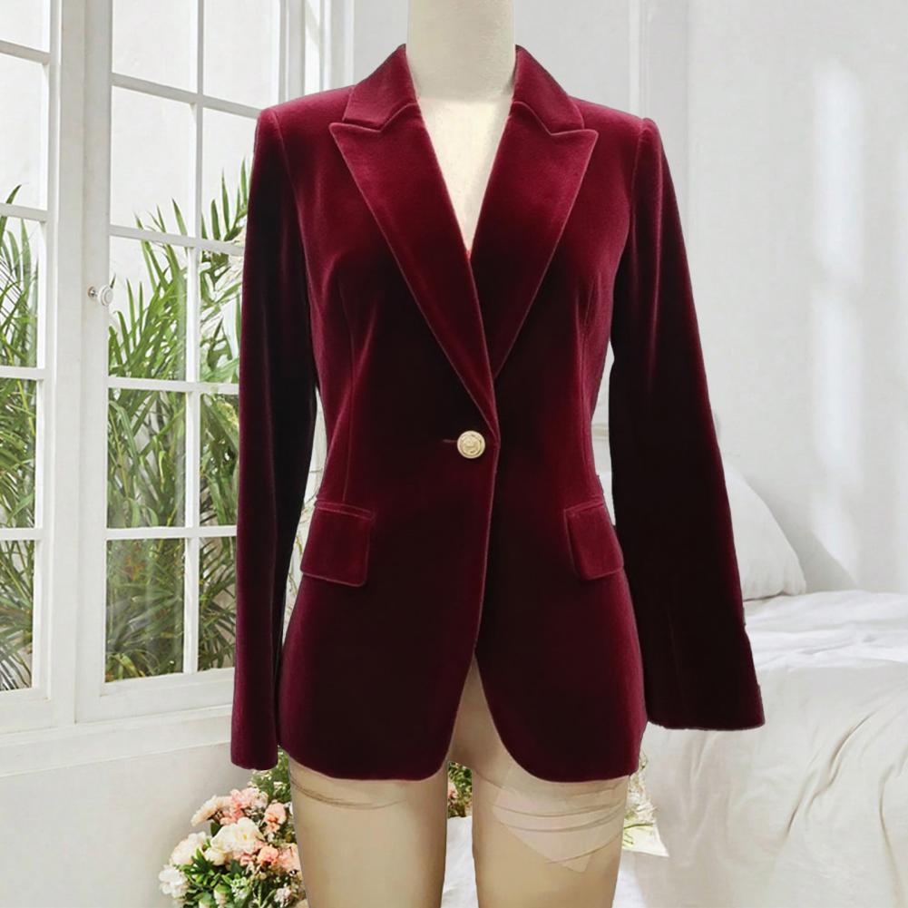 Velvet Large Size Women Prom P - Women'S Formal Wear Tuxedo 评论和价格