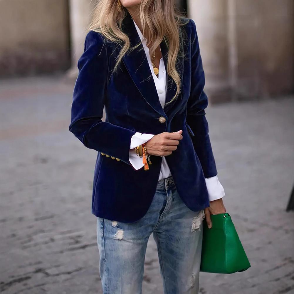 Velvet Large Size Women Prom P - Women'S Formal Wear Tuxedo 评论和价格