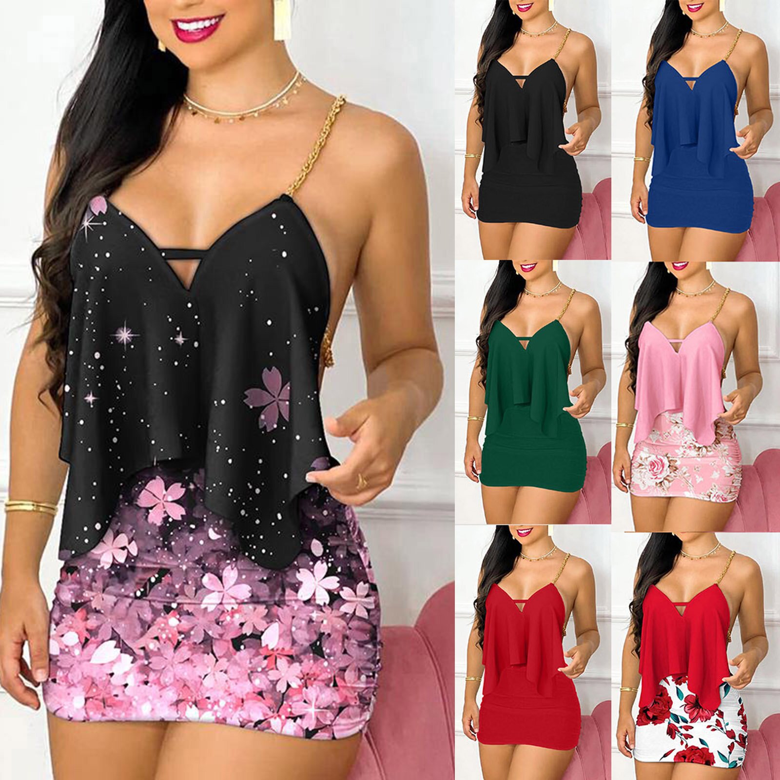 Womens Dresses Summer Fashion  - Shift Dress Sleeveless 评论和价格