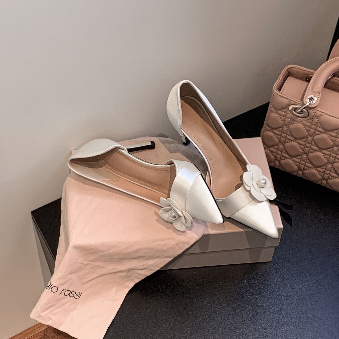 Satin Pointed Stiletto Pumps W - Formal Women Daily Wear Footwear 评论和价格