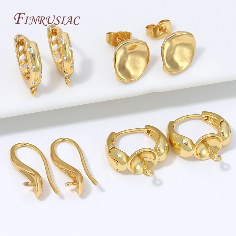 18K Gold Plated Water Drop Hug - Pearl Earring Stud 评论和价格