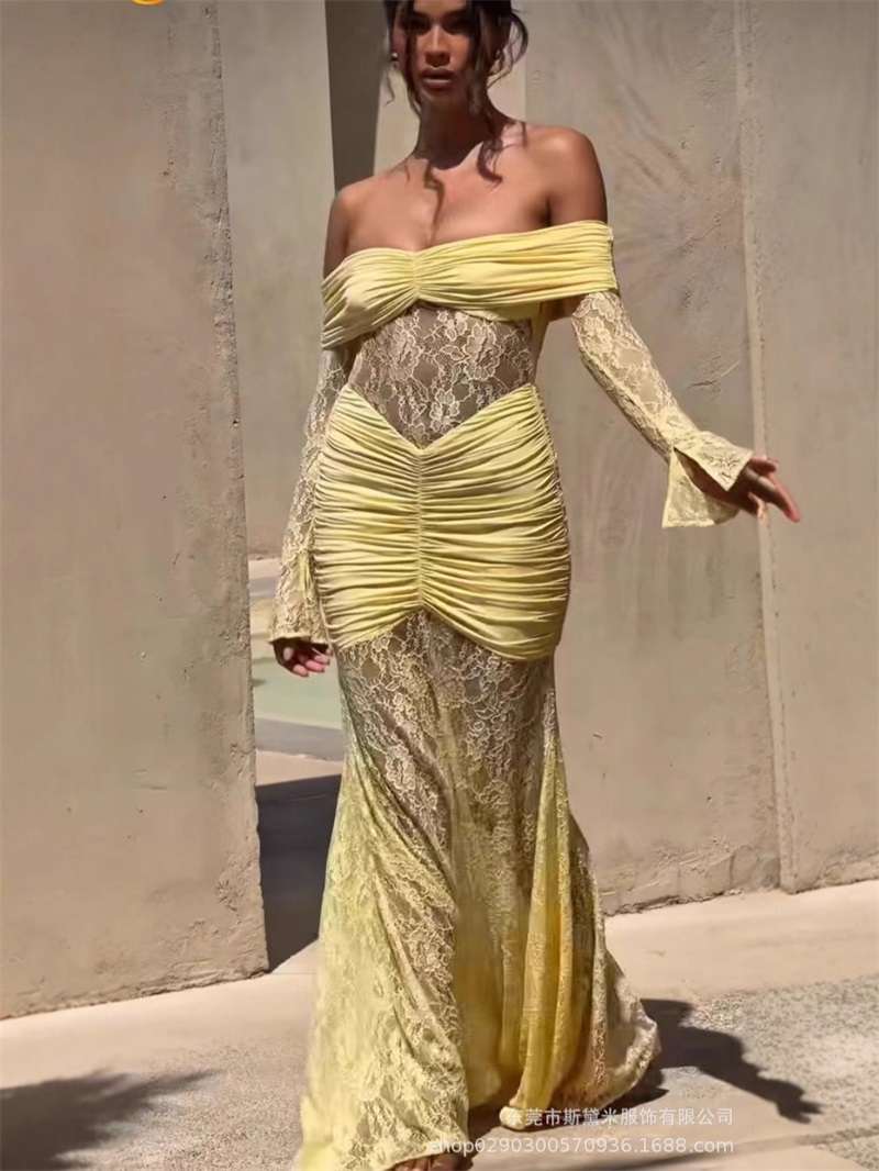 Sexy Lace Mermaid Women Prom D - Formal Wear Gowns For Women 评论和价格