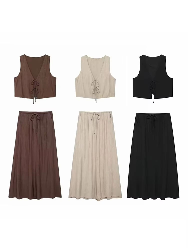 2024 Summer Women Skirts Set S - Pencil Skirt Midi 评论和价格