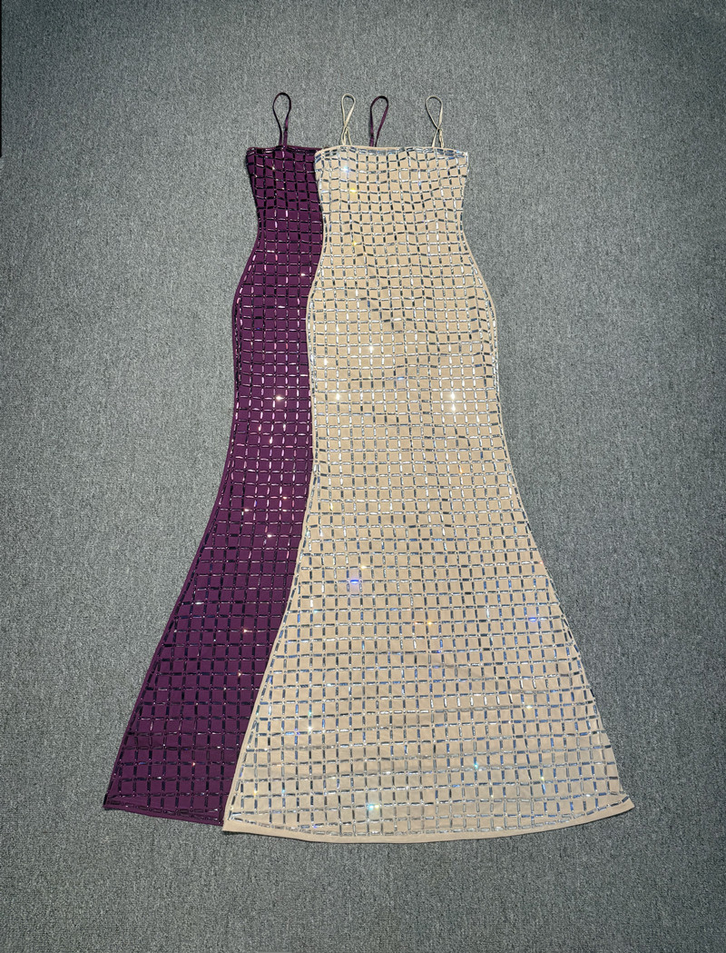 Purple Crystal Women Prom Dres - Formal Wear Gowns For Women 评论和价格
