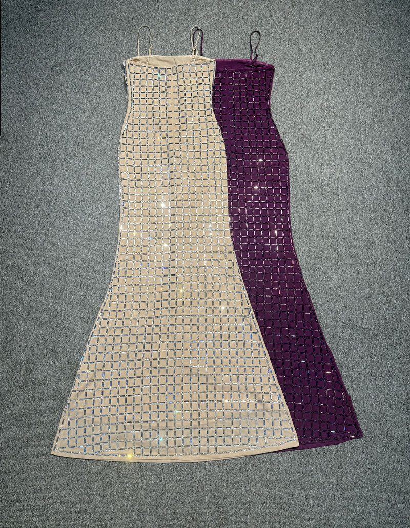 Purple Crystal Women Prom Dres - Formal Wear Gowns For Women 评论和价格