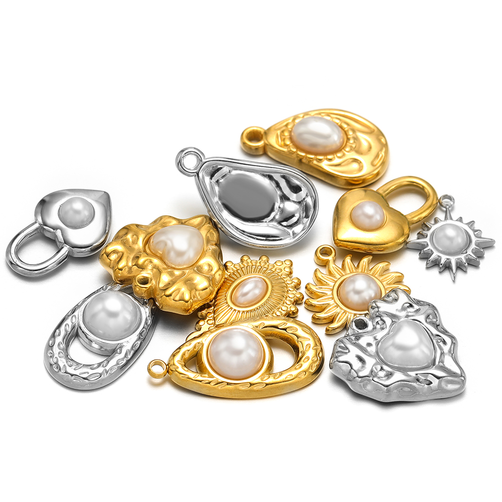 5pcs Stainless Steel Imitation - Pearl Earring Stud 评论和价格