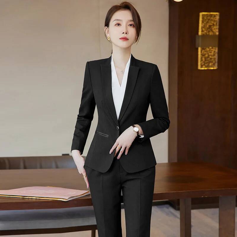 Ladies Office Work Wear Suits  - Women'S Formal Wear Pantsuits 评论和价格