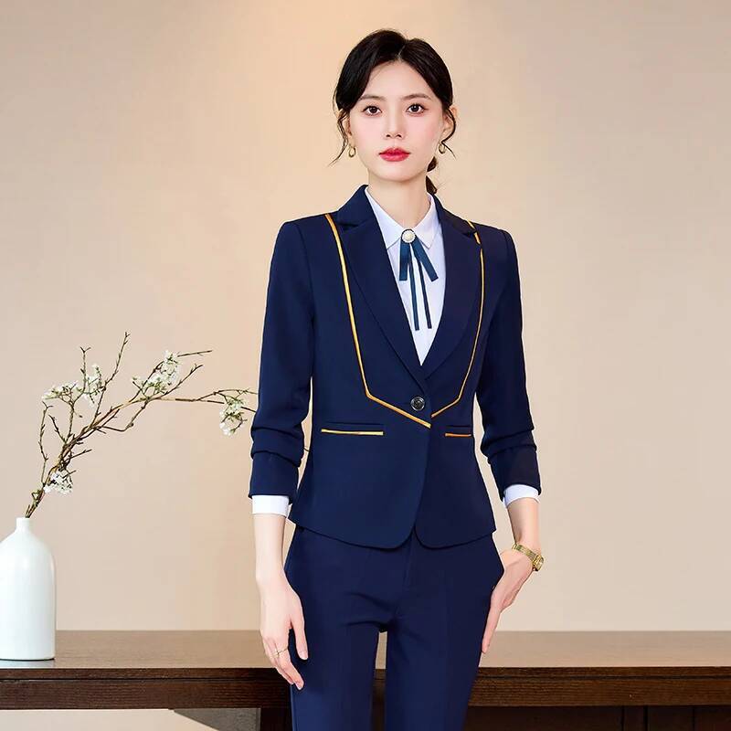 Ladies Office Work Wear Suits  - Women'S Formal Wear Pantsuits 评论和价格