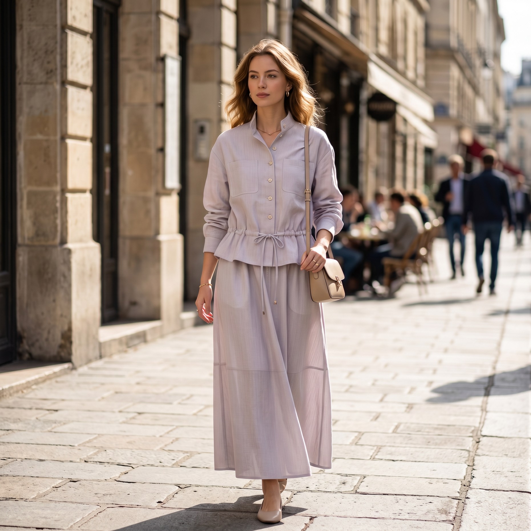 Fashion Ladies Skirt Solid Col - Pencil Skirt Midi 评论和价格