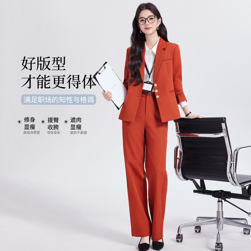 Khaki women's suit set, high-e - Women Formal Wear For Interview 评论和价格