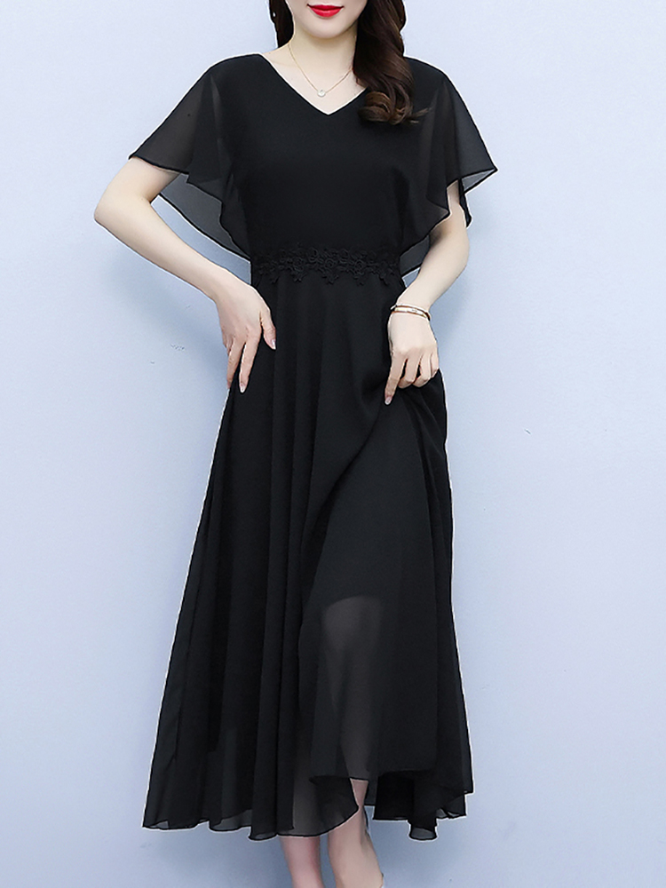 Summer White Chiffon Elegant P - Formal Wear Gowns For Women 评论和价格