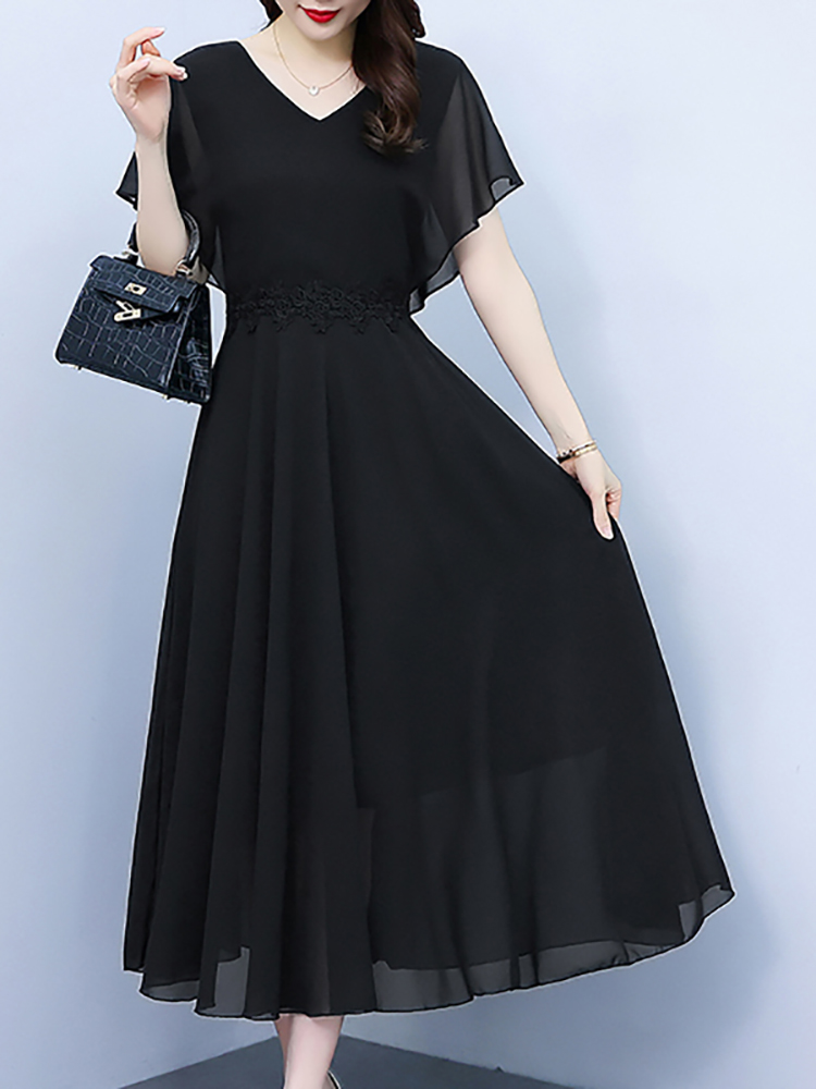 Summer White Chiffon Elegant P - Formal Wear Gowns For Women 评论和价格