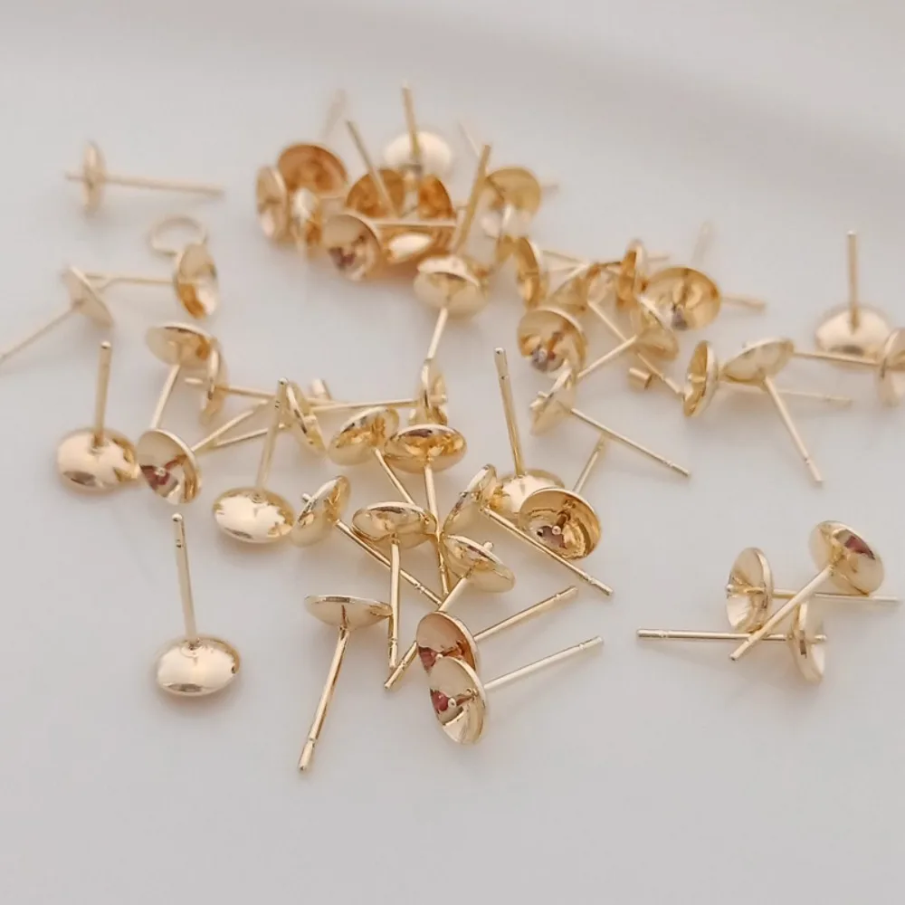 14K Gold-plated Bead Accessori - Pearl Earring Stud 评论和价格