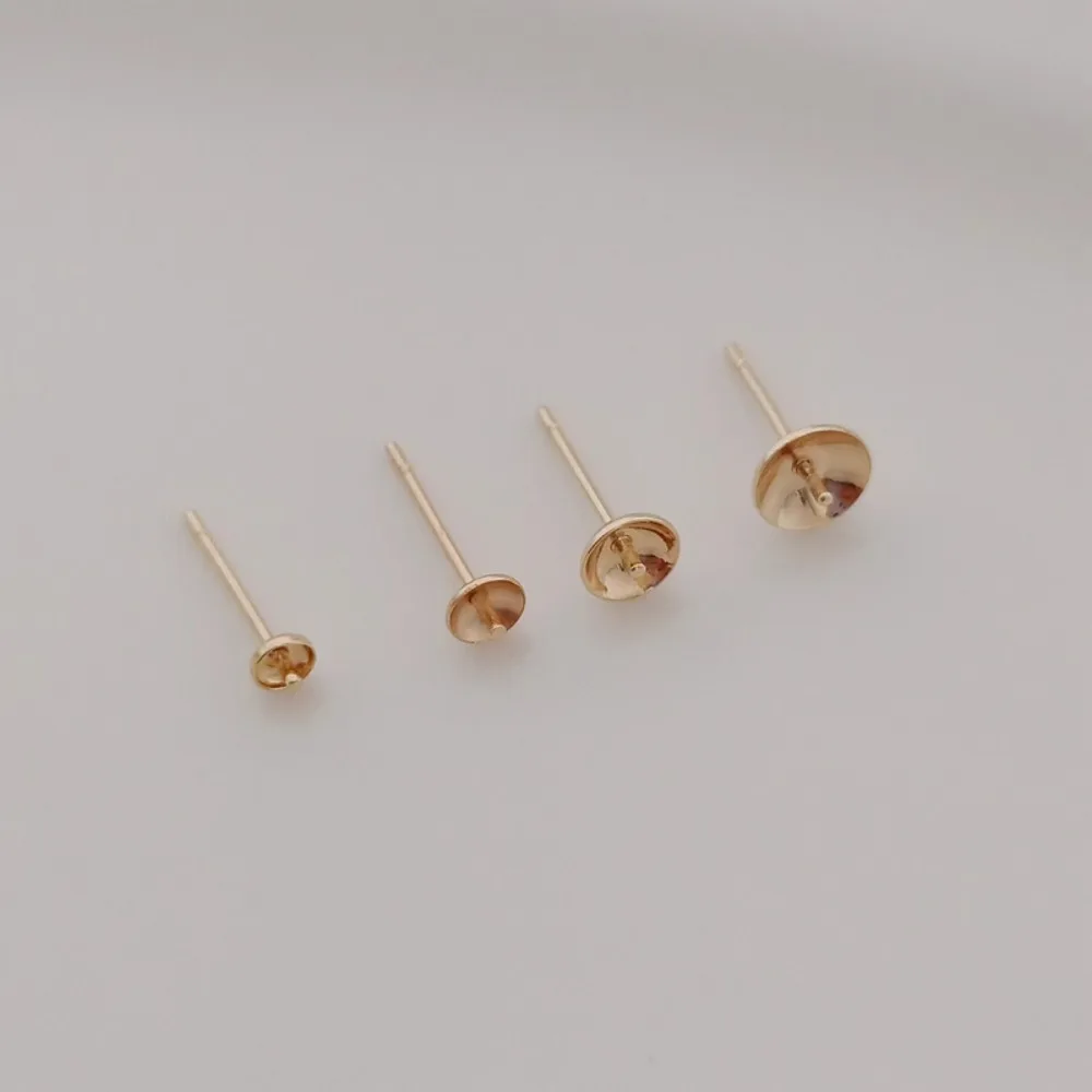 14K Gold-plated Bead Accessori - Pearl Earring Stud 评论和价格