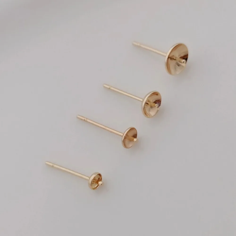 14K Gold-plated Bead Accessori - Pearl Earring Stud 评论和价格