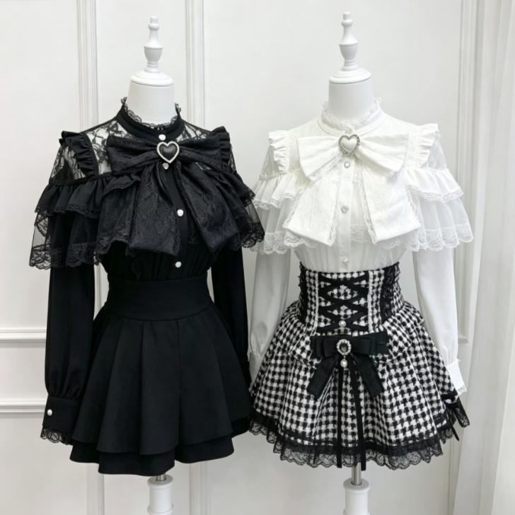 Kawaii Japanese Lolita Blouse  - Women'S Formal Evening Wear Tops 评论和价格